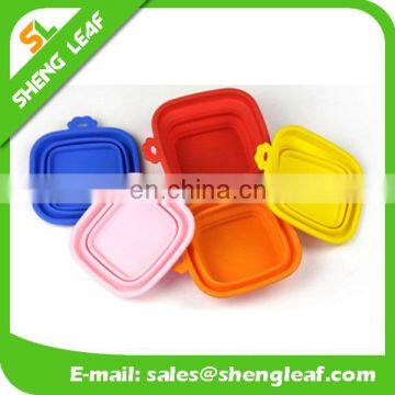 Silicone foldable pet bowls