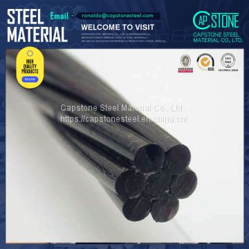 Bridge Used 12.7mm/15.24mm 7 Wire PC Steel Strand ASTM A416