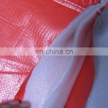 75gsm PE tarpaulin and 4mm foam PE insulated tarps for outside Cold protection and insulation