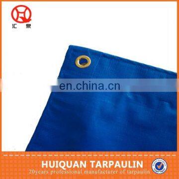 Blue Tarpaulin with eyelet and rope