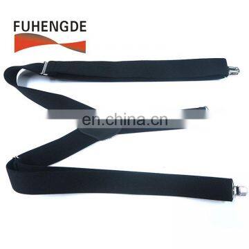 Men Women's Y Style with 3 Clips Suspenders Adjustable Elastic Braces Black