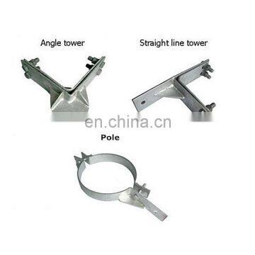 ADSS Angle Fastening Clamp For Aerial Fiber Optic Cable Tower Pole