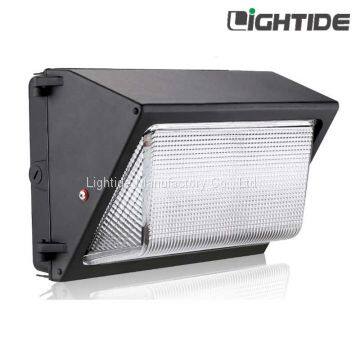 120W DLC Qualified Semi Cutoff LED Wall Packs Lights-Glass Refractor, 100-277vac, 5 yrs warranty