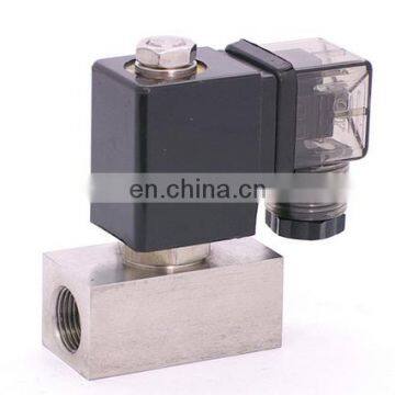 GOGO 1bar Normally Closed Direct acting Stainless steel Small Gas CE 2 way electric Solenoid Valve 1/2" BSP AC220V 8mm NBR Seals