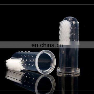 Pets Soft Silicon Finger Style Pet Teeth Brush Finger Cot Dog Teeth Cleaning Fingerstall Brush photo-4