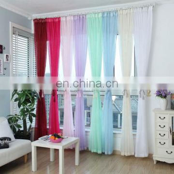 Factory sale Polyester Curtain Voile Tulle Fabric for Home Textiles