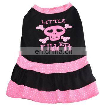 10 inch black patterns dress pretty dog clothes