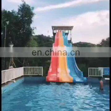 Spiral Blue Water Play Equipment  Fiberglass Water Slide for Resort