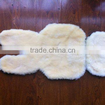 Customized sheepskin buggy liner for babby seat cover