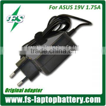 33W square AC adapter charger for Asus 19v 1.75a cargadores para laptop VivoBook S200E X200E