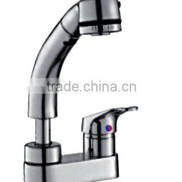 Deck Mounted Zinc Alloy Handle Ceramic Spool Basin Faucet KL-2039