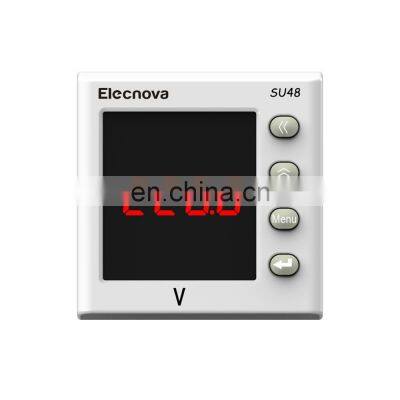 SU48  LED display ac voltage 48x48 panel digital  single phase power meter