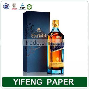 Luxury High Quality Color Printing Stamping Folding Wine Packaging Box