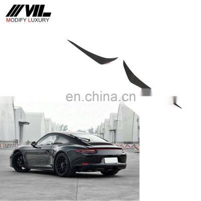 Modify Luxury Dry Carbon Fiber Car Canards Vents for Porsche 911 991 Turbo S 2-Door 2014-2015