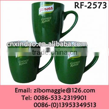 Belly Shape Colored Zibo Manufactures of Porcelain Coffee Promotion Mug with Knorr Logo