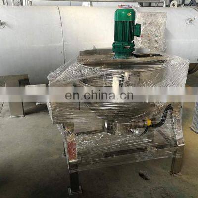 100-1000 Liter Steam Jacketed Cooking Kettle With Stirrer Double Jacketed Kettle With Mixer Steam Jacket Kettle Price photo-5