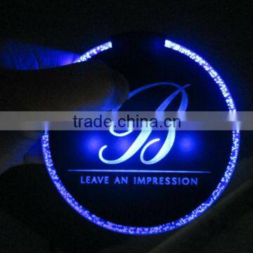 Promotion led flashing thin coaster