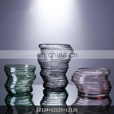 WholeSale RTS Home Glass Decoration Hurricane Vase