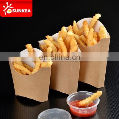 Disposable wholesale paper potato chip french fries package