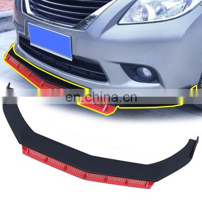 Honghang Manufacture Auto Car Accessories, Carbon Fiber Universal Type F Front Lip Bumper Diffuser Protector For All Car