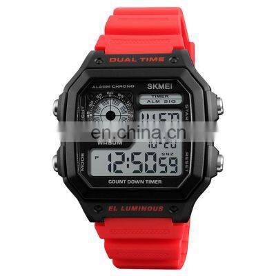 New Arrivals 2018 SKMEI 1299 Mens Square Digital Sport Wrist Watch Relojes Hombre