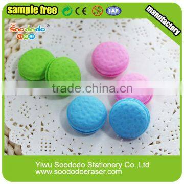 stationery eraser Macarons shaped