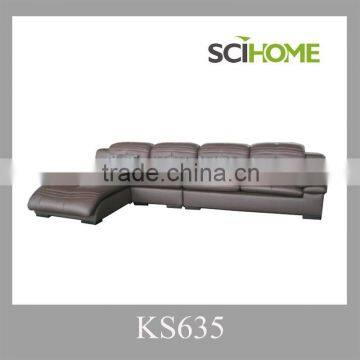 Big size L-shape sectional leather sofa cheap leather sofa set leather sofa in poland