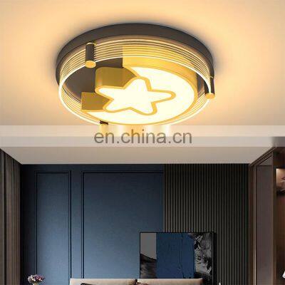 Popular Indoor Decoration Round Star Black Gold Modern Bedroom 36W 48W LED Ceiling Light