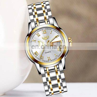 Lige 10007 New Stainless Steel Women Quartz Watch Waterproof Calendar Luxury Watches ladies Relogio Feminino