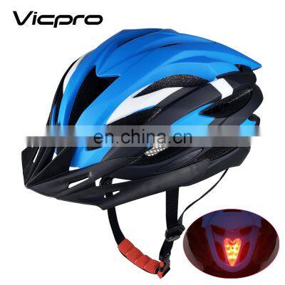 Helmet Factory Cycling Safety Sport Bicycle Bike Helmets With Led Light photo-2