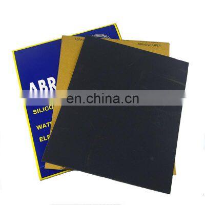 Polishing Abrasive Paper Sheet Black Sanding Papers Water Proof #60-#2000 Sand Paper Water Sandpaper photo-3