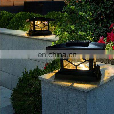 Simple Led Solar Lawn Light Waterproof Garden Lights Decor Pillar Lamp