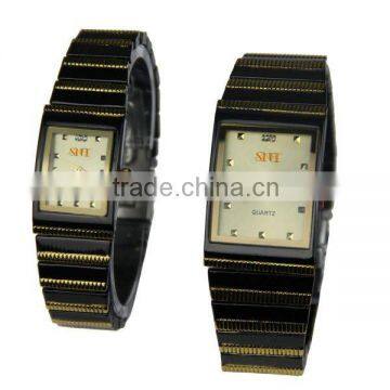 japan movt quartz watch set for couples, valentine watch