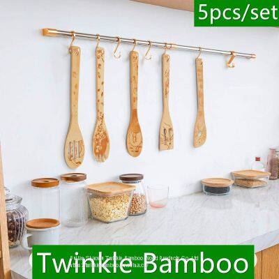 Halloween idea gift Christmas gift bamboo kitchen utensil spatula bambu spoon