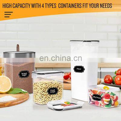 25 Pack Airtight Food Storage Containers Set BPA Free Plastic Dry Food Canisters for Kitchen Pantry Organization and Storage photo-4