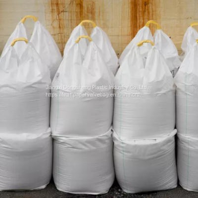 100% PP Jumbo Bag PE Liner 1000kg 1.5 Ton Bags Conductive Antistatic Tubular Circular Big Bulk Bags FIBC