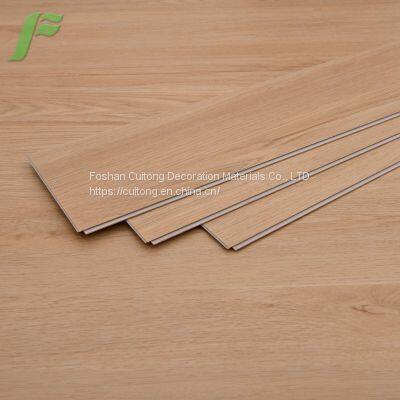 Imitation Wood Grain PVC Stone Plastic Floor Manufacturer Guangdong Wholesale SPC Sheet Floor Waterproof and Flame Retardant Office Floor Glue