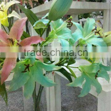 wholesale green artificial Lily bouquet