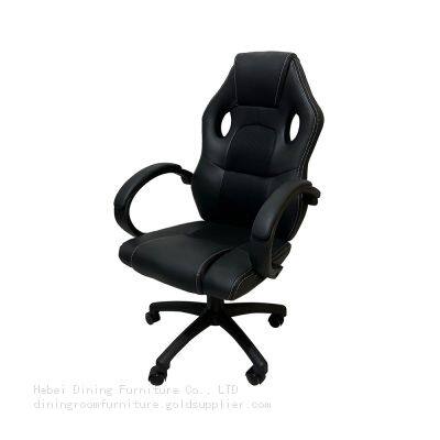 Black Swivel Leather Gaming Chair DC-G02