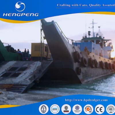 Modular Pontoon Dual Power Self-Propelled Transportation Deck Barge/Barges Working in The Maldives