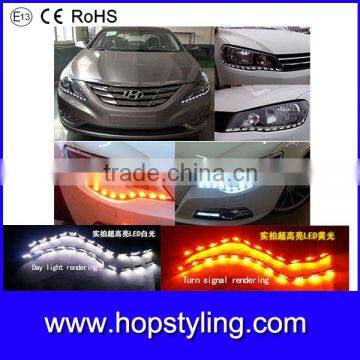 high quality S8 Universal Dual color Flexible LED DRL,flexible led strip