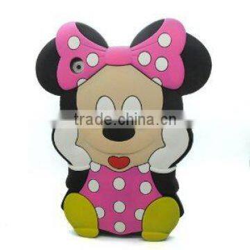 3D Cute Mouse Soft Silicone Case Skin Protective Cover