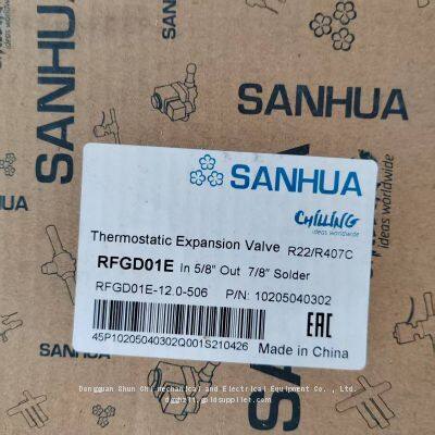 Sanhua Parts RFGD ?series Thermal Expansion ValveRFGD01E-12.0-506 12ton