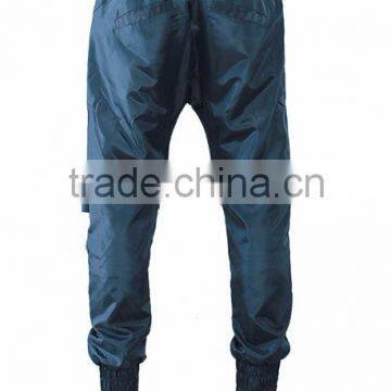 2016 OEM Wholesale Mens Navy Nylon Windbreaker Jogger Pants