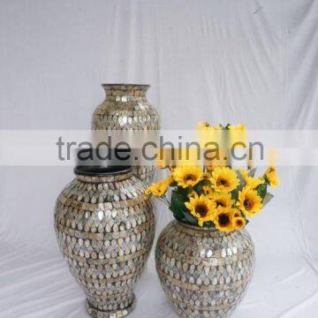 Best selling High quality Black mother of pearl inlay vase from Vietnam