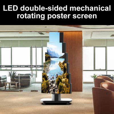 Likang Display Mechanical Rotating Double-sided LED Display Screen P1.53 GOB Advertising Machine Poster photo-2