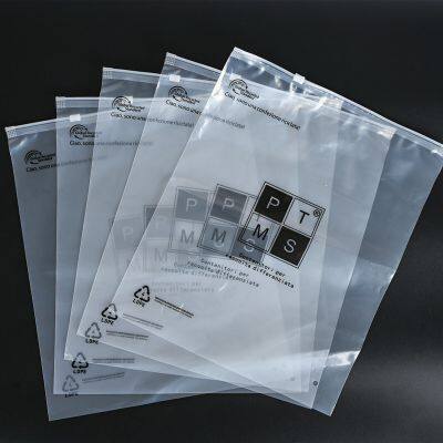 Recyclable Ziplock Packaging Bag Custom Logo Clothing Bags Zipper Wholesale Frosted GRS Certification