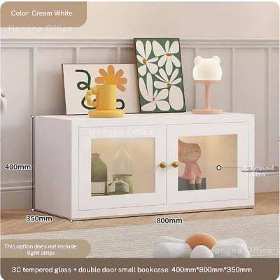 High-End wasserdichter Metall-Schrank-CBT6584 | Französischer kleiner Bücherregal mit abgerundeten goldenen Griffen und bogenförmigen Regenbogen-Glas-Türen photo-2