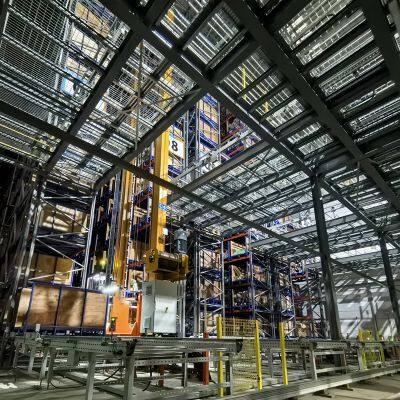 Industrial Foldable Metal Pallet for Textile Rolls – Powder-Coated Rust Resistance photo-4