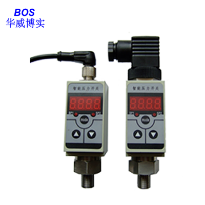 Intelligent pressure switch BOS-ZK03,24VDC,4-20mA+PNP(NPN), produced by Qingdao Huawei
